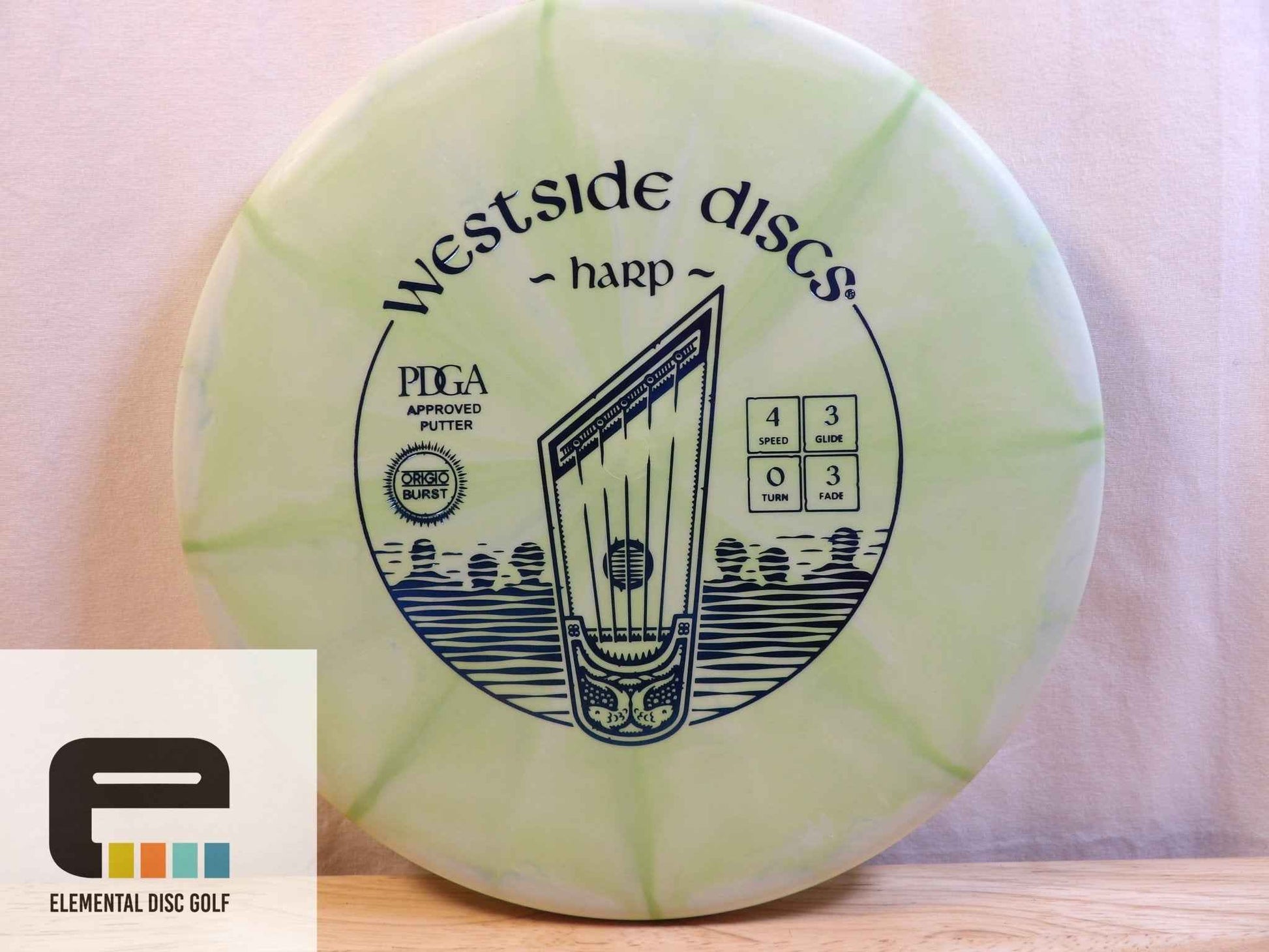 Westside Discs Origio Burst Harp (4/3/0/3) - Elemental Disc Golf