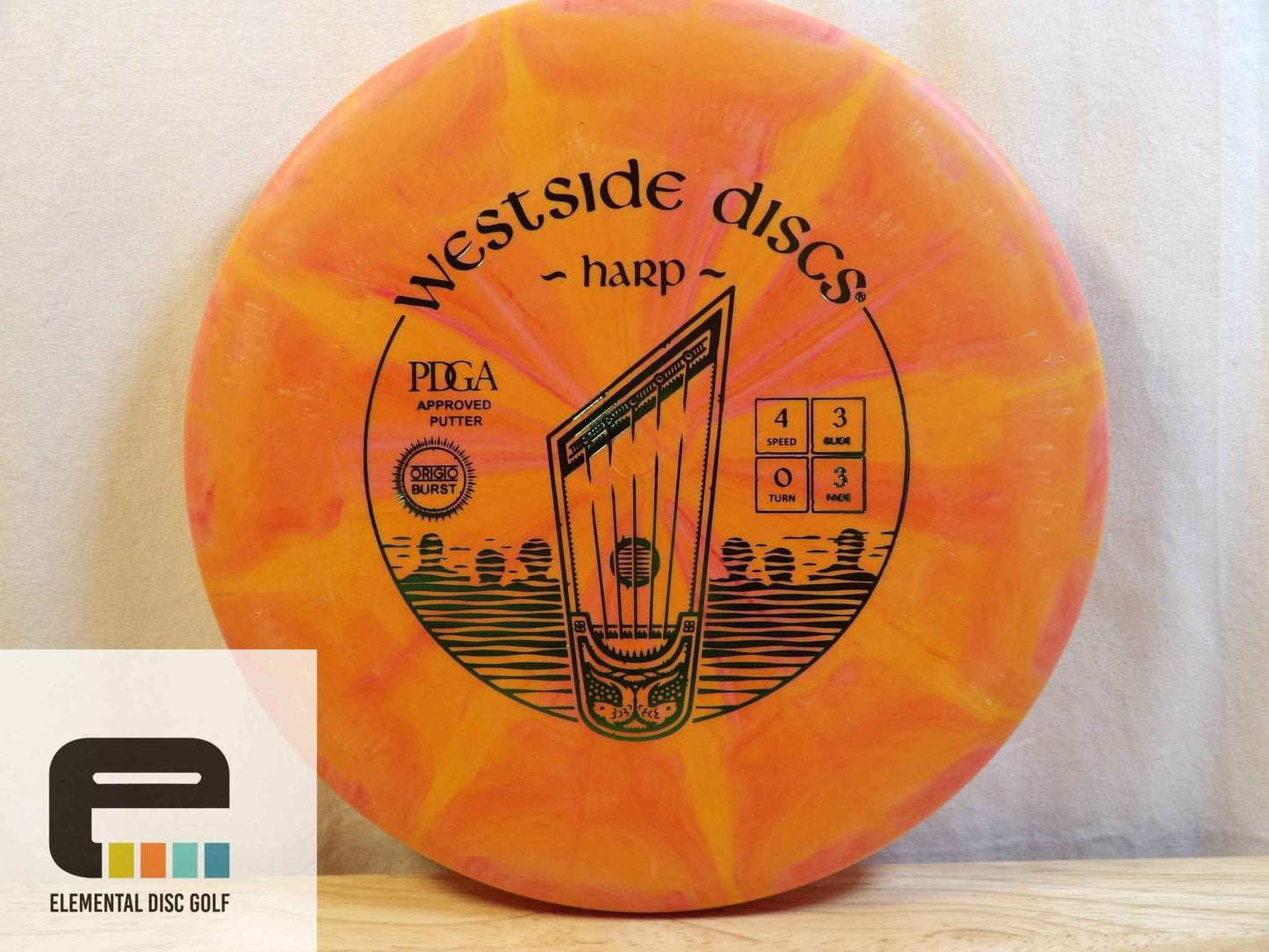 Westside Discs Origio Burst Harp (4/3/0/3) - Elemental Disc Golf