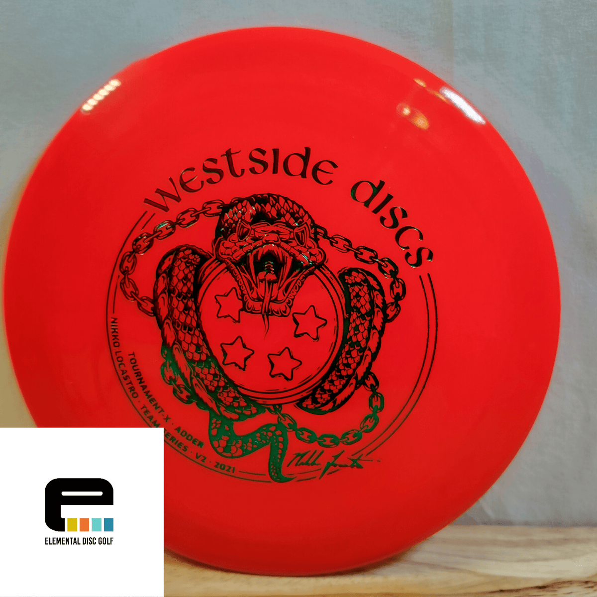 Westside Discs Tournament-X Adder (13/5/0/4) - Elemental Disc Golf