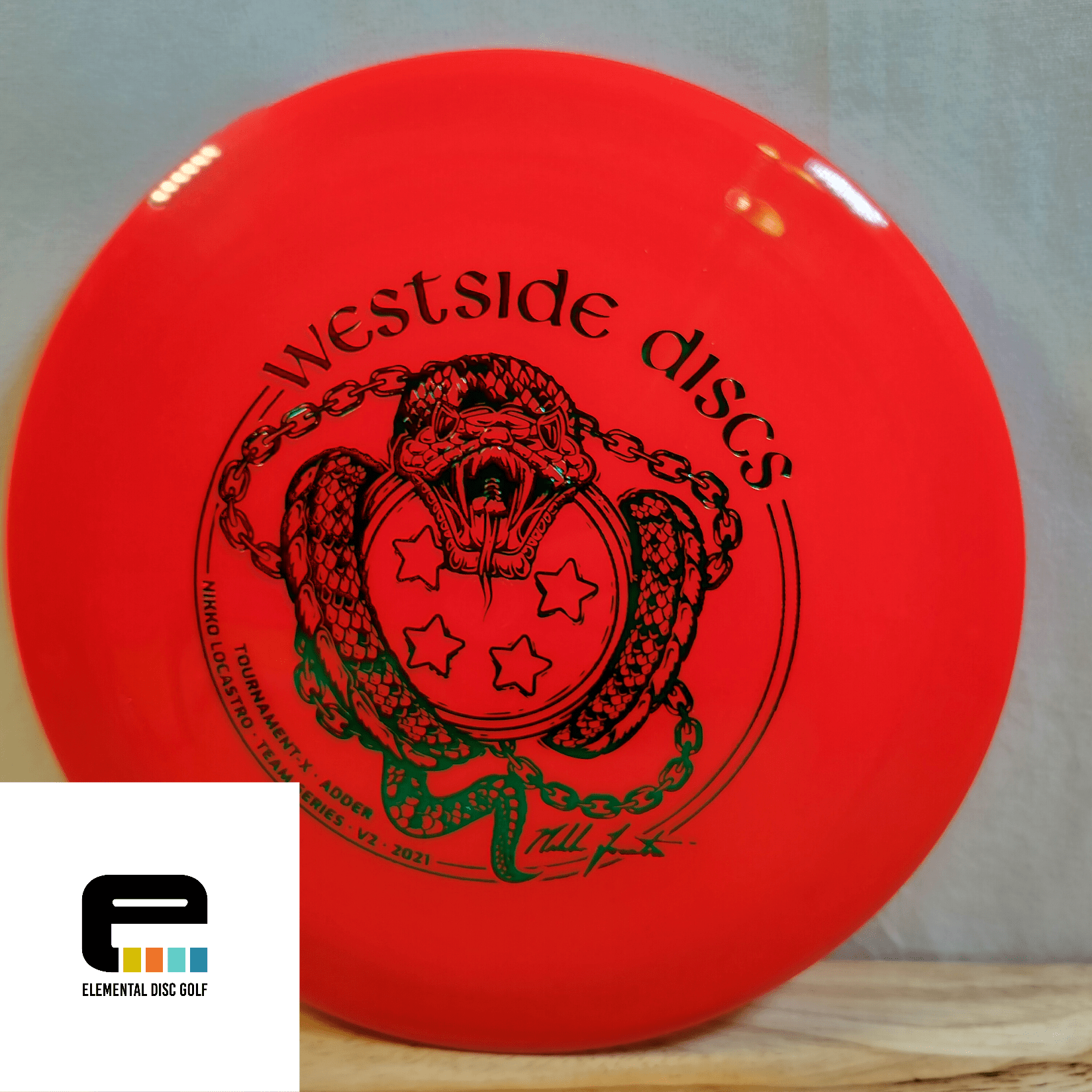 Westside Discs Tournament-X Adder (13/5/0/4) - Elemental Disc Golf
