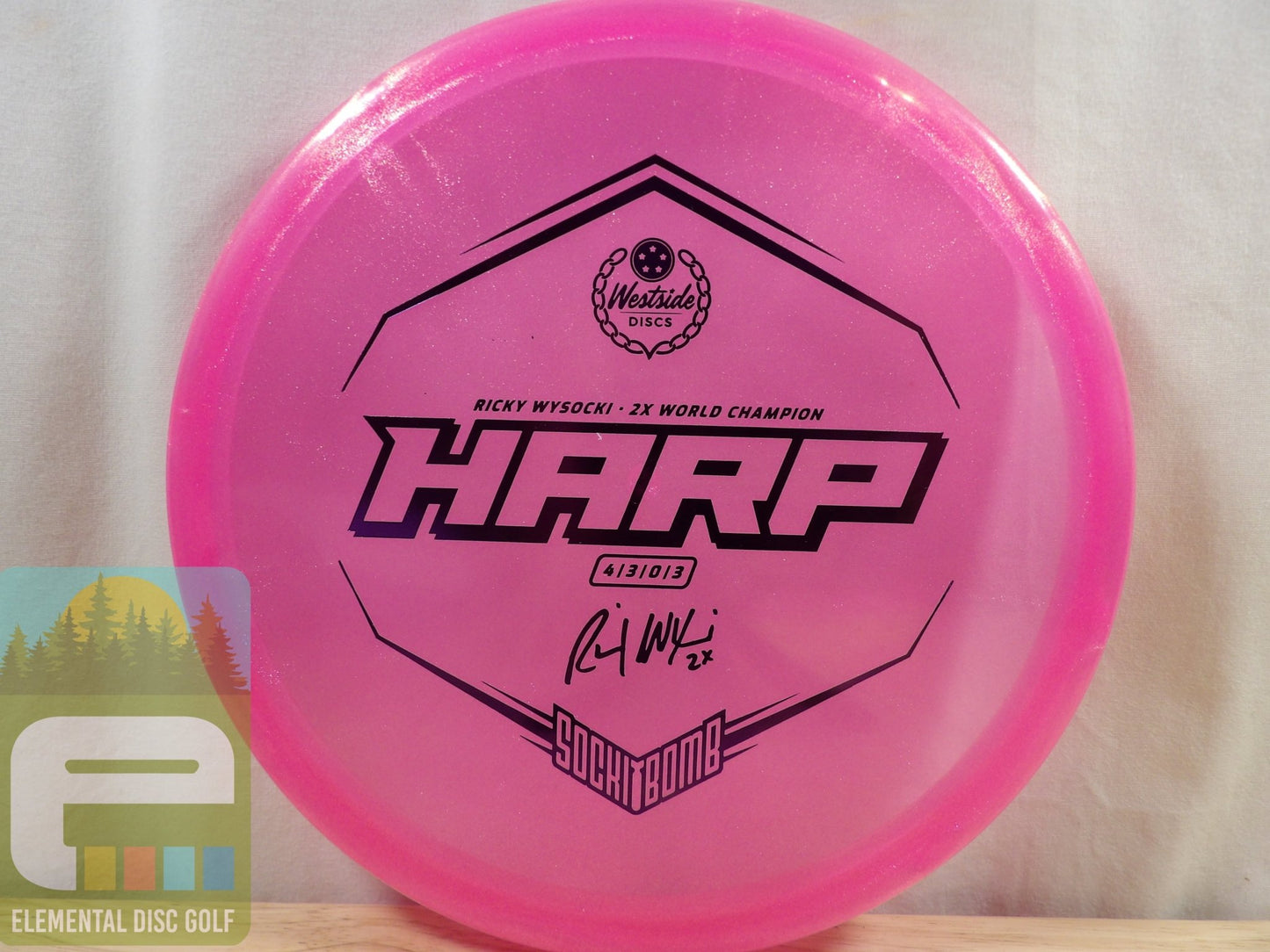 Westside Vip Ice Glimmer Harp - Ricky Wysocki (4/3/0/3) - Elemental Disc Golf