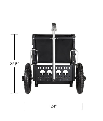 Zuca Transit Cart Black - Elemental Disc Golf