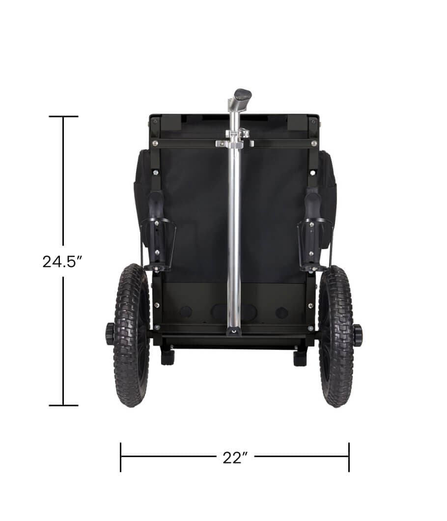 Zuca Trekker Cart Black - Elemental Disc Golf